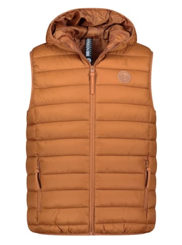 Geographical Norway Steppweste "Vamiglobe" in Hellbraun