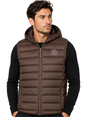 Geographical Norway Steppweste "Vamiglobe" in Braun