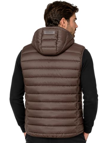 Geographical Norway Steppweste "Vamiglobe" in Braun