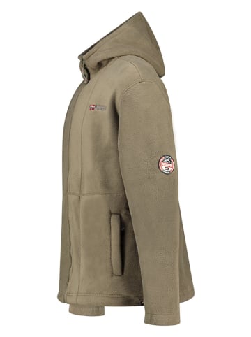 Geographical Norway Kurtka polarowa "Torleon" w kolorze khaki