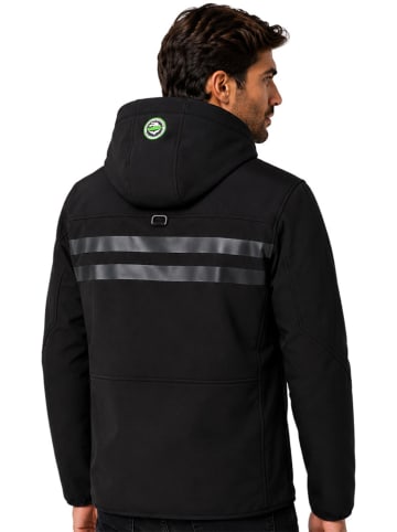 Geographical Norway Softshelljacke "Royaute" in Schwarz/ Grün