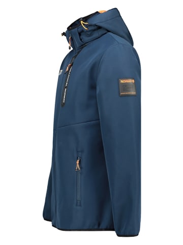 Geographical Norway Kurtka softshellowa "Toxique" w kolorze granatowo-pomarańczowym