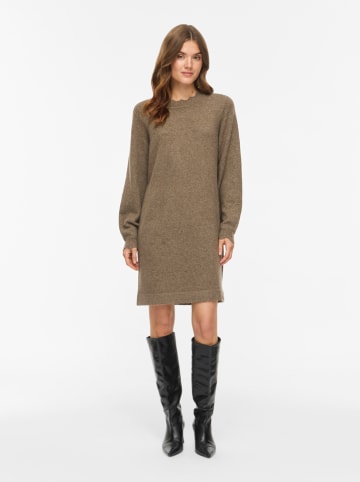 Vila Strickkleid in Taupe