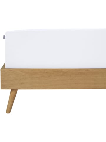 Dżersejowe prześcieradło w kolorze białym na gumce