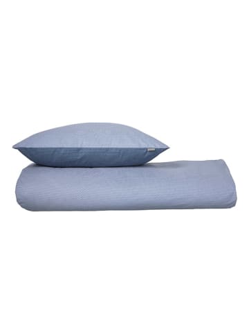 Renforcé-Bettwäsche-Set "Silva" in Blau