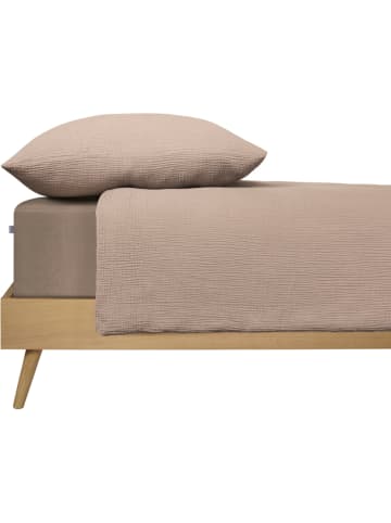 Musselin-Bettwäsche-Set "Molly" in Taupe