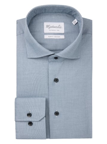 PROFUOMO Blouse - slim fit - blauw