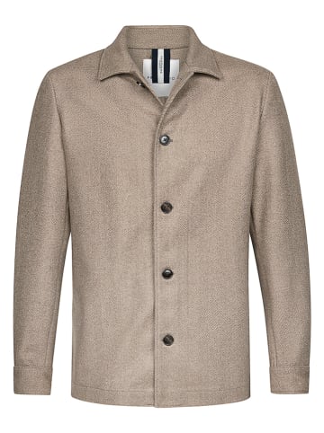 Wollen blouse taupe