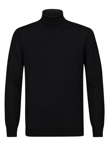 PROFUOMO Wollrollkragenpullover in Schwarz