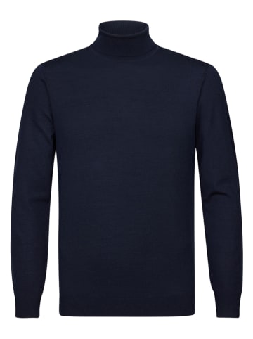 PROFUOMO Wollen coltrui donkerblauw