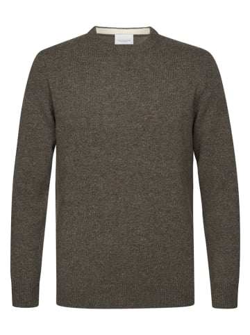PROFUOMO Wollen trui donkerbruin