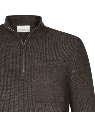 PROFUOMO Pullover in Dunkelbraun
