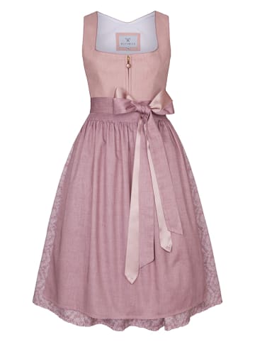 Alpenfee Dirndl "Alena" in Rosa