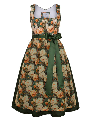 Alpenfee Dirndl "Rosalie" in Dunkelgrün