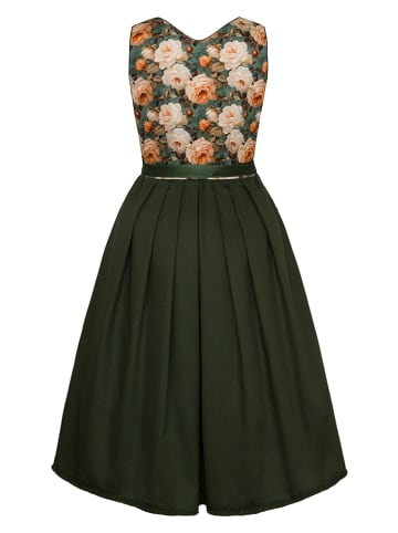 Alpenfee Dirndl "Rosalie" in Dunkelgrün