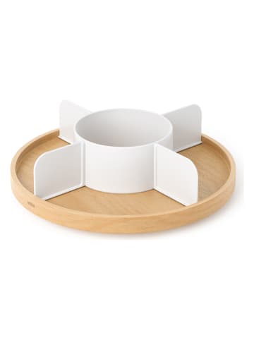 Dreh-Organizer ''Bellwood'' in Beige/ Weiß - (H)10 x Ø 30 cm