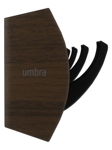 umbra Wandgarderobe ''Filip 8'' in Walnuss - (B)81 x (H)6 x (T)3 cm