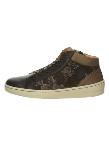 Think! Leren sneakers "Kumi" bruin/lichtbruin