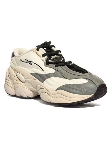Sneakersy "DMX Run E Modern" w kolorze kremowo-szarym