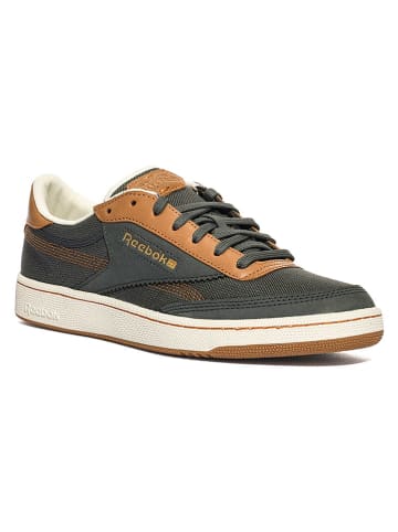 Sneakersy "Club C 85 VIntage" w kolorze jasnobrązowo-antracytowym
