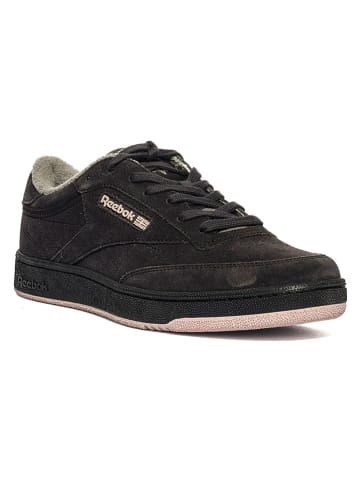 Leder-Sneakers "Club C" in Schwarz