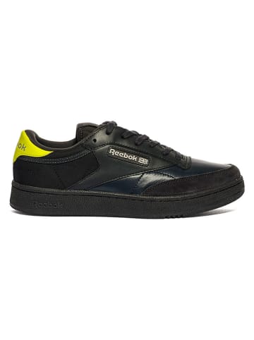 Leder-Sneakers "Club C" in Schwarz