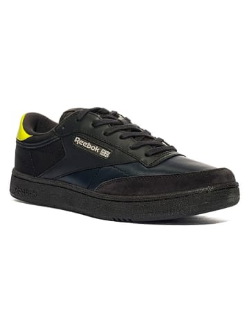 Leder-Sneakers "Club C" in Schwarz