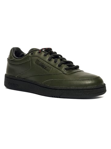 Skórzane sneakersy "Club C 85" w kolorze khaki