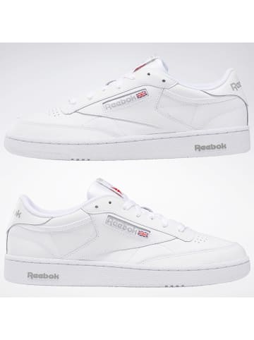 Skórzane sneakersy "Club C 85" w kolorze białym