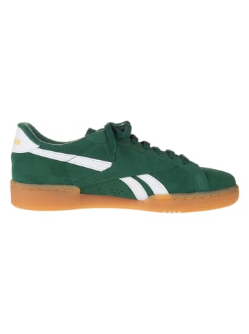 Skórzane sneakersy "Club C Grounds" w kolorze zielono-białym