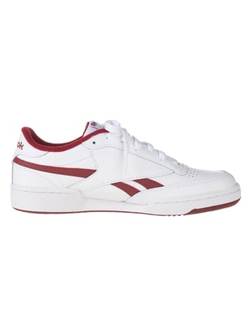 Skórzane sneakersy "Club C Revenge" w kolorze biało-czerwonym