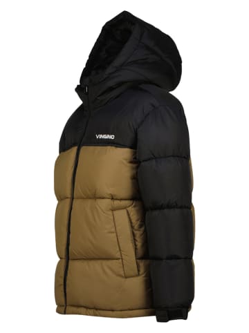 Vingino Steppjacke in Schwarz/ Hellbraun