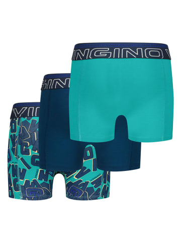 Vingino 3er-Set: Boxershorts in Blau/ Türkis