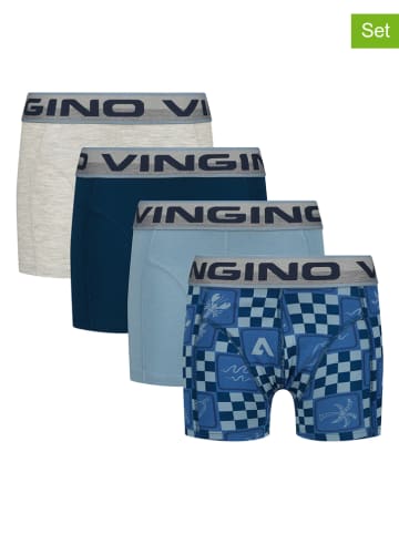 Vingino Bokserki (4 pary) w kolorze niebiesko-szarym