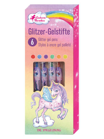 Die Spiegelburg Glitzer-Gelstifte "Einhorn-Paradies" - 6 Stück
