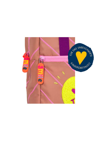 Die Spiegelburg Rucksack "Herz - Kleine Freunde" in Rosa - (B)20 x (H)25 x (T)10 cm