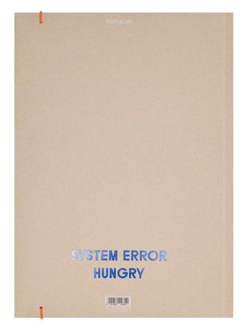 folia PAPER Teczka "Hungry Robots" w kolorze beżowym