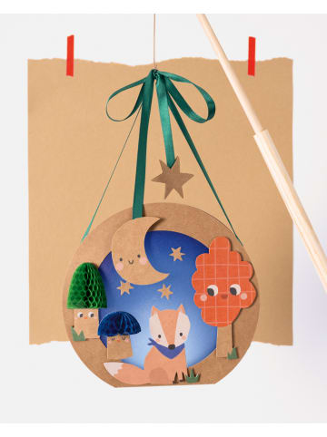 folia PAPER Lampion "Woodland" w kolorze beżowym do samodzielnego wykonania - 5+