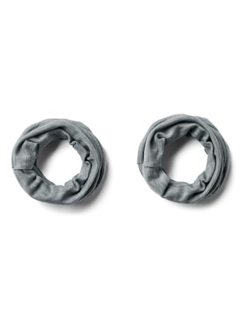 2er-Set: Woll-Loop-Schals ''Arta'' in Grau