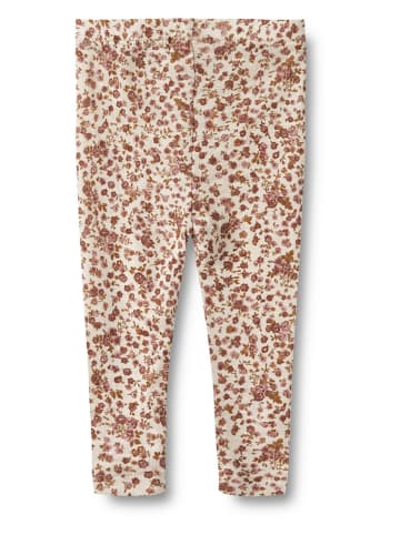 Woll-Leggings ''Agi'' in Beige/ Rosa