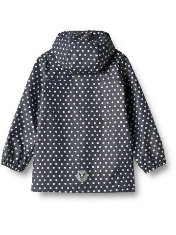 Regenjacke "Ollo" in Dunkelblau/ Creme