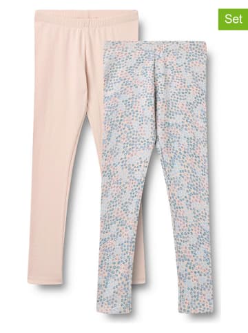 Legginsy (2 pary) "Jules" w kolorze pomarańczowym
