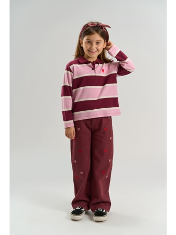 The NEW Poloshirt "Vidette" in Bordeaux/ Rosa