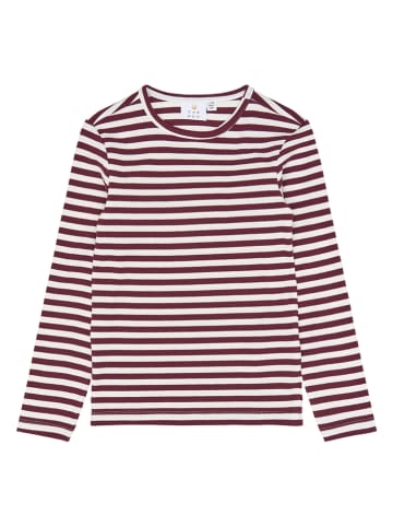 The NEW Longsleeve "Moore" in Bordeaux/ Weiß