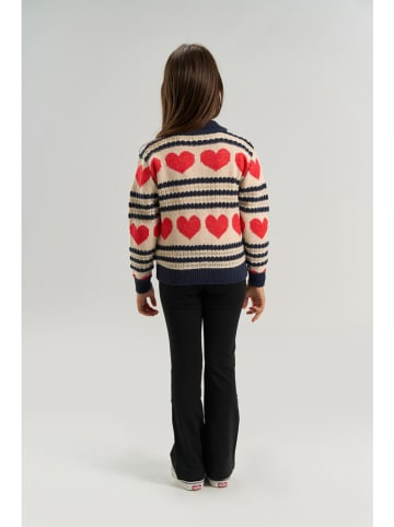The NEW Cardigan "Vallie" in Beige/ Dunkelblau