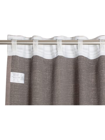 Decogordijn ''Solo'' beige - (L)250 x (B)130 cm
