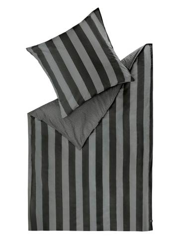 Schöner Wohnen Bettwäsche-Set ''Panel'' in Grau/ Schwarz