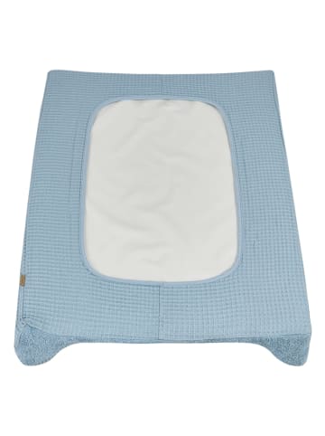 Wickelauflagenbezug "Dino Rexi" in Hellblau - (L)70 x (B)50 cm