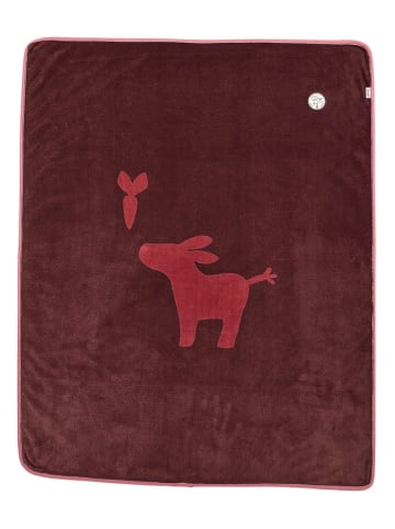 Babydecke "Emmis Garden" in Rot - (L)100 x (B)75 cm