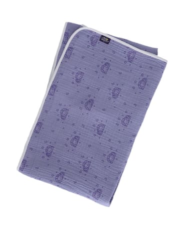Babydecke "Schlummerschaf" in Lila - (L)120 x (B)120 cm